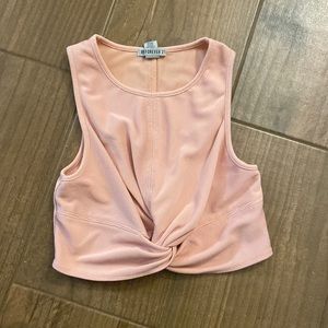 Cropped workout top